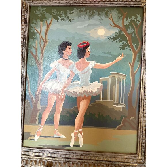 Incredible vintage MCM Paint by numbers; large size must see 1 of 2 listed - Picture 4 of 5